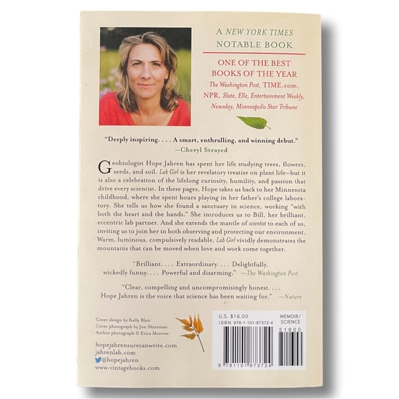 Non Fiction Other National Best Seller Lab Girl By Hope Jahren